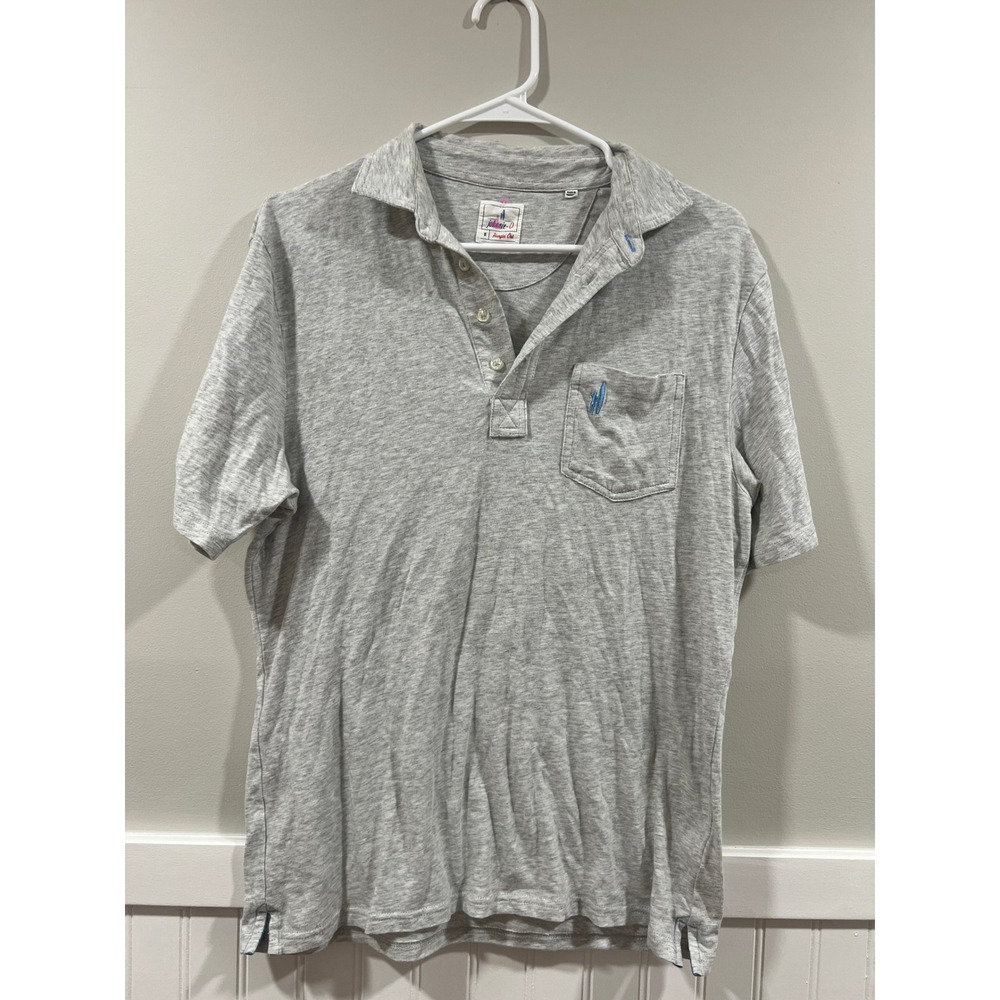 johnnie-O Hangin' Out Polo T-Shirt Gray Casual Lightweight Men Size‎ Small